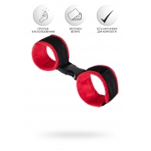 Красно-черные велюровые оковы Anonymo - ToyFa - купить с доставкой в Магнитогорске