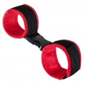 Красно-черные велюровые оковы Anonymo - ToyFa - купить с доставкой в Магнитогорске