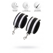 Серебристо-черные наручники Anonymo - ToyFa - купить с доставкой в Магнитогорске