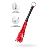 Красно-черный флоггер Anonymo - 28 см. - ToyFa - купить с доставкой в Магнитогорске