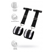 Черно-серебристые фиксаторы для рук на дверь Anonymo - ToyFa - купить с доставкой в Магнитогорске