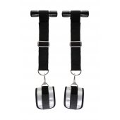 Черно-серебристые фиксаторы для рук на дверь Anonymo - ToyFa - купить с доставкой в Магнитогорске