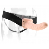 Полый страпон 8  Hollow Strap-On телесного цвета - 19 см. - Pipedream - купить с доставкой в Магнитогорске