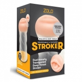 Мастурбатор-ротик ZOLO DEEP THROAT - Zolo - в Магнитогорске купить с доставкой