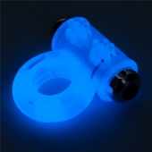 Голубое, светящееся в темноте эрекционное виброкольцо Lumino Play Vibrating Penis Ring - Lovetoy - в Магнитогорске купить с доставкой