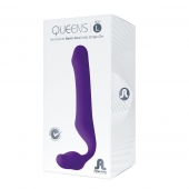 Фиолетовый безремневой страпон Queens L - Adrien Lastic - купить с доставкой в Магнитогорске