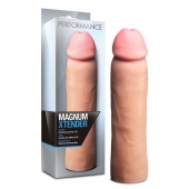 Телесная фаллическая насадка на пенис Magnum Xtender - 23 см. - Blush Novelties - в Магнитогорске купить с доставкой