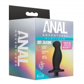 Черный анальный вибромассажёр Silicone Vibrating Prostate Massager 02 - 10,8 см. - Blush Novelties - в Магнитогорске купить с доставкой