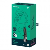 Черный анальный вибратор Hot Passion с функцией нагрева - Satisfyer - в Магнитогорске купить с доставкой