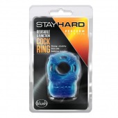 Голубое эрекционное виброкольцо Reusable 5 Function Cock Ring - Blush Novelties - в Магнитогорске купить с доставкой