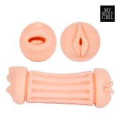 Двусторонний мастурбатор - ротик и вагина - Bior toys - в Магнитогорске купить с доставкой