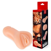 Телесный реалистичный мастурбатор в виде вагины - Bior toys - в Магнитогорске купить с доставкой