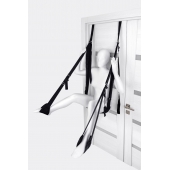 Черные секс-качели на дверь Anonymo №0505 - ToyFa - купить с доставкой в Магнитогорске