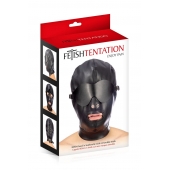 Маска-шлем с отверстием для рта и съемными шорами - Fetish Tentation - купить с доставкой в Магнитогорске