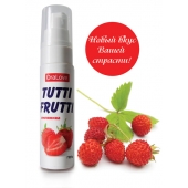 Гель-смазка Tutti-frutti с земляничным вкусом - 30 гр. - Биоритм - купить с доставкой в Магнитогорске