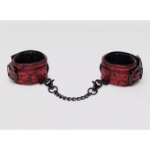 Красно-черные наручники Reversible Faux Leather Wrist Cuffs - Fifty Shades of Grey - купить с доставкой в Магнитогорске
