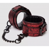 Красно-черные наручники Reversible Faux Leather Wrist Cuffs - Fifty Shades of Grey - купить с доставкой в Магнитогорске