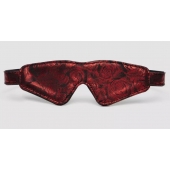 Двусторонняя красно-черная маска на глаза Reversible Faux Leather Blindfold - Fifty Shades of Grey - купить с доставкой в Магнитогорске