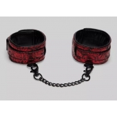 Красно-черные оковы Reversible Faux Leather Ankle Cuffs - Fifty Shades of Grey - купить с доставкой в Магнитогорске