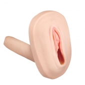 Мастурбатор-вагина с вибрацией и выносным пультом управления REALSTUFF SMOOTH   BALD - Dream Toys - в Магнитогорске купить с доставкой