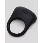Черное эрекционное виброкольцо Sensation Rechargeable Vibrating Love Ring - Fifty Shades of Grey - в Магнитогорске купить с доставкой