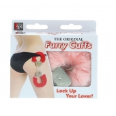 Металлические наручники с розовой меховой опушкой METAL HANDCUFF WITH PLUSH PINK - Dream Toys - купить с доставкой в Магнитогорске