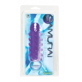 Закрытая фиолетовая насадка с пупырышками SAMURAI PENIS SLEEVE PURPLE - 14,5 см. - NMC - в Магнитогорске купить с доставкой
