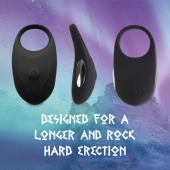 Черное эрекционное виброкольцо Thor Cockring - FeelzToys - в Магнитогорске купить с доставкой