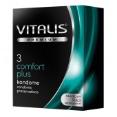 Контурные презервативы VITALIS PREMIUM comfort plus - 3 шт. - Vitalis - купить с доставкой в Магнитогорске