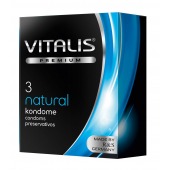 Классические презервативы VITALIS PREMIUM natural - 3 шт. - Vitalis - купить с доставкой в Магнитогорске