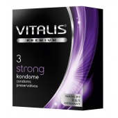 Презервативы с утолщенной стенкой VITALIS PREMIUM strong - 3 шт. - Vitalis - купить с доставкой в Магнитогорске