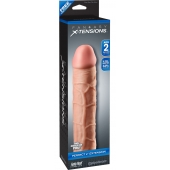 Телесная насадка Fantasy X-tensions Perfect 2  Extension - 20,3 см. - Pipedream - в Магнитогорске купить с доставкой