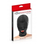 Сплошная маска на голову с прорезью для рта - Fetish Tentation - купить с доставкой в Магнитогорске