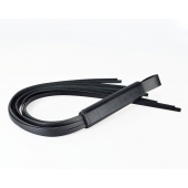 Черная кожаная плеть  Клео  - 60 см. - Sitabella - купить с доставкой в Магнитогорске