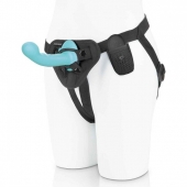 Голубая изогнутая насадка 6in Remote Control Ripple P-Spot G-Spot на черных трусиках - 16 см. - Pegasus - купить с доставкой в Магнитогорске