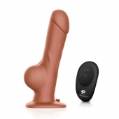 Реалистичный страпон с радиоуправлением Remote Control Realistic - 21 см. - Pegasus - купить с доставкой в Магнитогорске