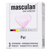 Супертонкие презервативы Masculan Pur - 3 шт. - Masculan - купить с доставкой в Магнитогорске