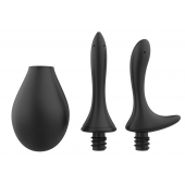 Черный анальный душ Nexus Anal Douche Set с 2 сменными насадками - Nexus Range - купить с доставкой в Магнитогорске