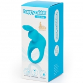 Голубое эрекционное виброкольцо Happy Rabbit Rechargeable Rabbit Cock Ring - Happy Rabbit - в Магнитогорске купить с доставкой