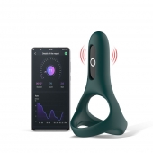Изумрудное виброкольцо Magic Motion Rise с подхватом мошонки - Magic Motion - в Магнитогорске купить с доставкой
