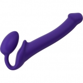 Фиолетовый безремневой страпон Silicone Bendable Strap-On - size M - Strap-on-me - купить с доставкой в Магнитогорске