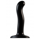 Черный фаллоимитатор-насадка Strap-On-Me P G spot Dildo size S - 16,4 см. - Strap-on-me - купить с доставкой в Магнитогорске