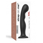 Черная насадка Strap-On-Me Dildo Plug P G size XXL - Strap-on-me - купить с доставкой в Магнитогорске