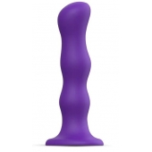 Фиолетовая насадка Strap-On-Me Dildo Geisha Balls size M - Strap-on-me - купить с доставкой в Магнитогорске