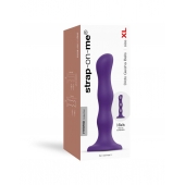 Фиолетовая насадка Strap-On-Me Dildo Geisha Balls size XL - Strap-on-me - купить с доставкой в Магнитогорске