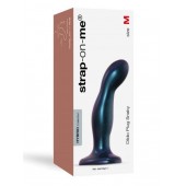 Темно-синяя насадка Strap-On-Me Dildo Plug Snaky size M - Strap-on-me - купить с доставкой в Магнитогорске