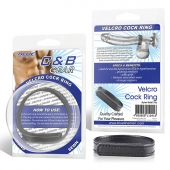 Кольцо на пенис из искусственной кожи на липучке VELCRO COCK RING - 5 см. - BlueLine - в Магнитогорске купить с доставкой