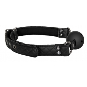 Черный кляп-шарик BALL GAG DIAMOND - Dream Toys - купить с доставкой в Магнитогорске