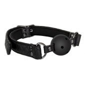 Черный кляп-шарик BALL GAG DIAMOND - Dream Toys - купить с доставкой в Магнитогорске