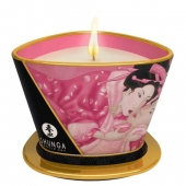 Массажная свеча Rose Petals с ароматом розы - 170 мл. - Shunga - купить с доставкой в Магнитогорске
